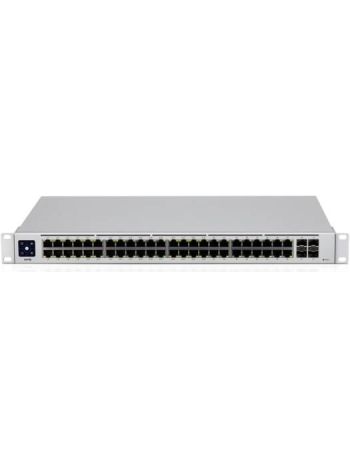 Ubiquiti Networks UniFi USW-48-POE 48-Port Gigabit PoE+ Compliant Managed Switch, 104 Gbps Switching Capacity, 195W PoE Power, Layer 2 Management, -5 to 40°C Operating Temperature | USW-48-POE