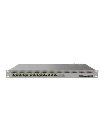 MikroTik RB1100AHx4 Routerboard Dude Edition - Ethernet Port Router, up to 2.2Gbps with AES128, 13x Gigabit Ethernet Ports, RS232 Serial Port, RouterOS 