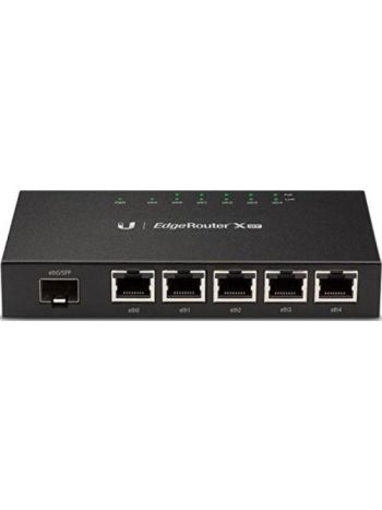 Ubiquiti Networks ER-X-SFP EdgeRouter, Centralized Management, Powerful Omnidirectional Coverage, 5 x Gigabit Ethernet Data/PoE Outputs, Passive PoE Method, Wall-Mount Compatible