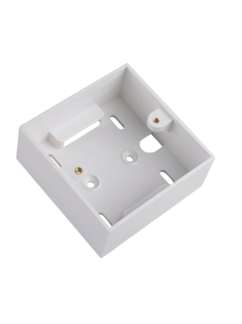 Premium-Line Wall mounted back box, 86x86x36.8mm, white