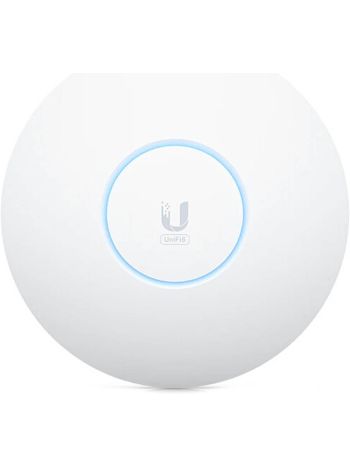 Ubiquiti UniFi U6 Wi-Fi 6E AP: 10.2 Gb/s, OFDMA, MU-MIMO, 2.5G Ethernet PoE+, WPA3, Wall & Ceiling Mount Kit | U6-E