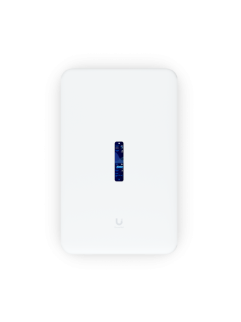 Ubiquiti Networks Dream Wall UniFi Cloud Gateway, 4.7" Touchscreen, ARM Cortex-A57, 4GB RAM, 16GB Storage, Up to 2.7 Gb/s Throughput, WiFi6, Dual-Band, Wall Mount, 300+ Clients, White | UDW