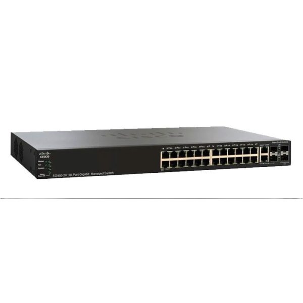 Cisco Switch SG350-28-K9-UK  28Port Gigabit  2SFP Solts 2 Gigabit Combo